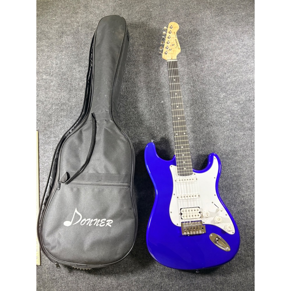 Donner Standard Series HSS Electric Guitar Blue with Gig Bag